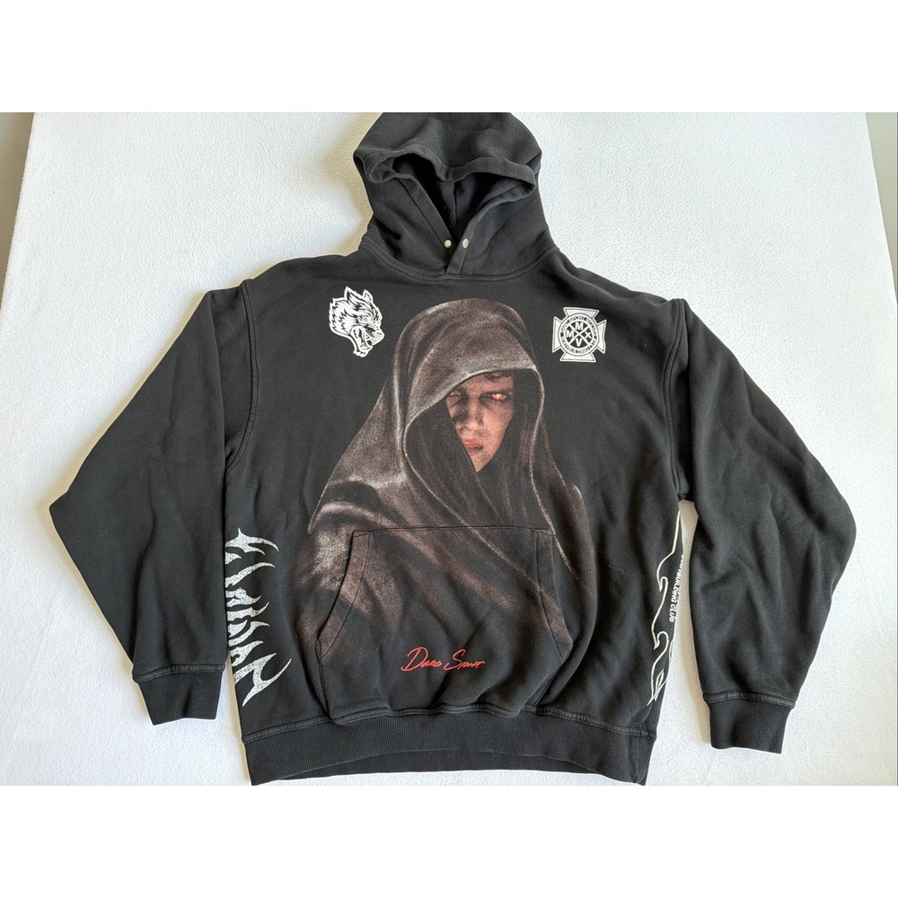 Darc Sport x STAR WARS Side by Side Anakin Dark Side Hoodie Black Mens L